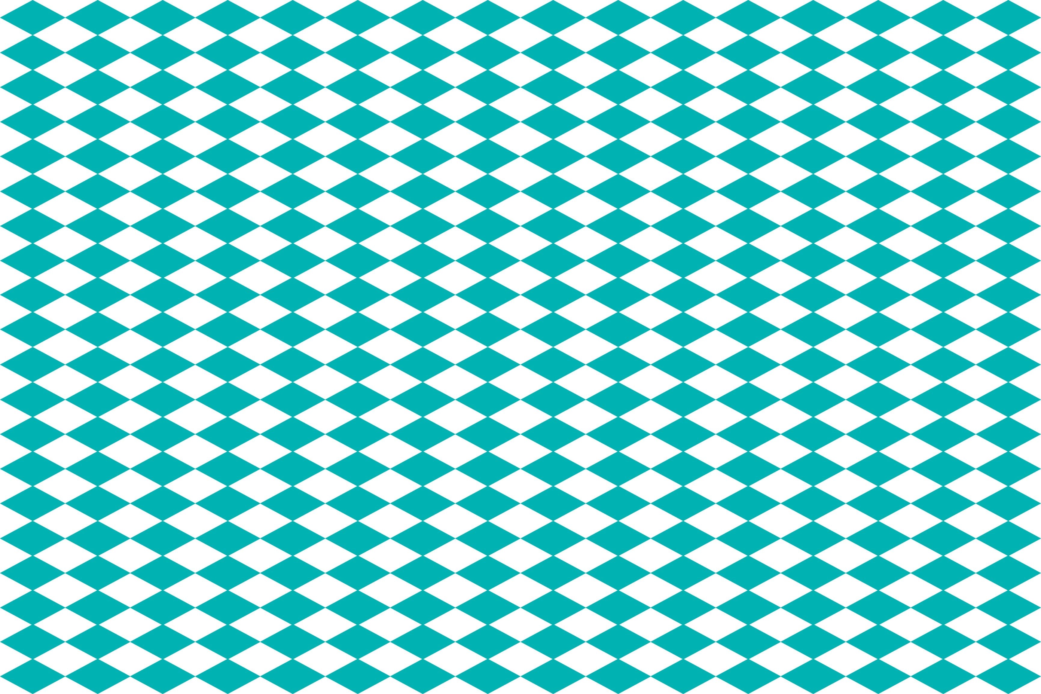 Teal Harlequin wallpaper in teal and white diamonds