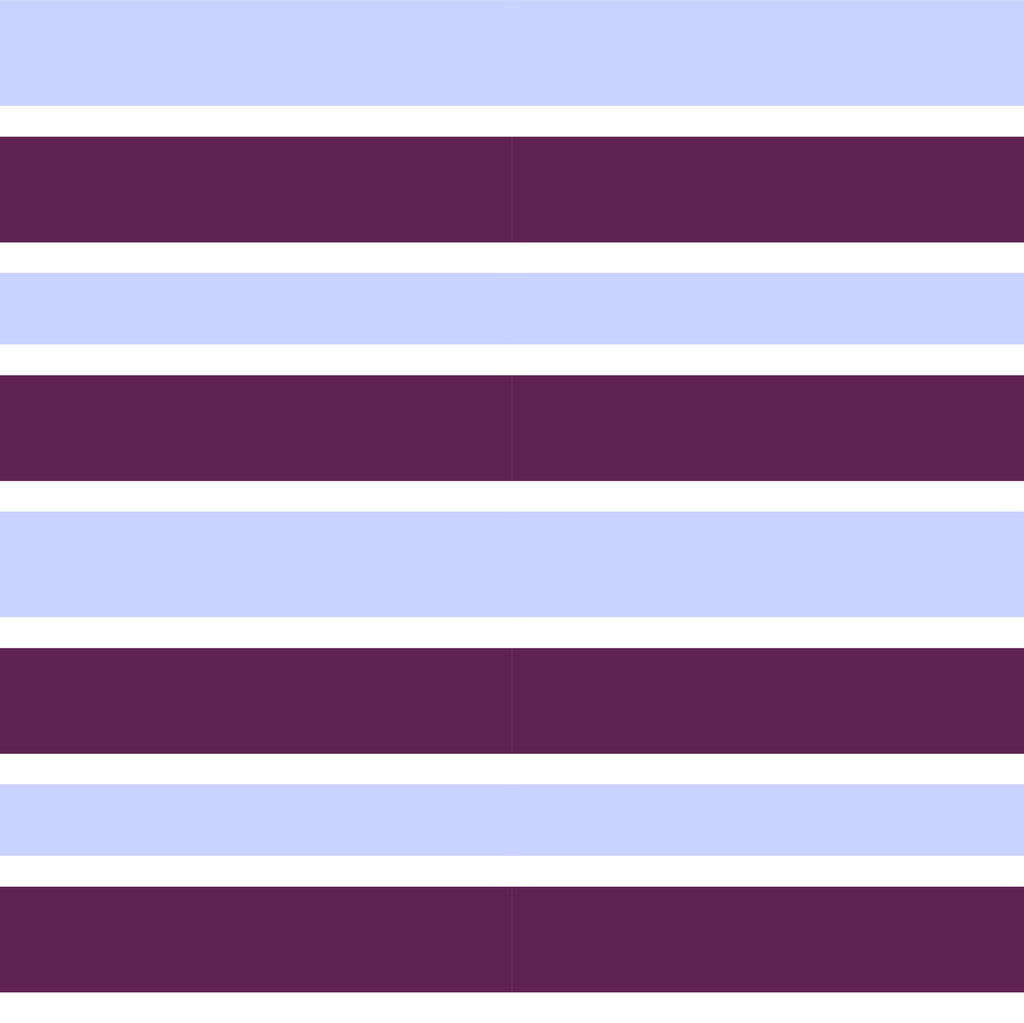 Plum Harmony, peel and stick wallpaper, wide horizontal stripes alternate soft lavender and deep plum tones