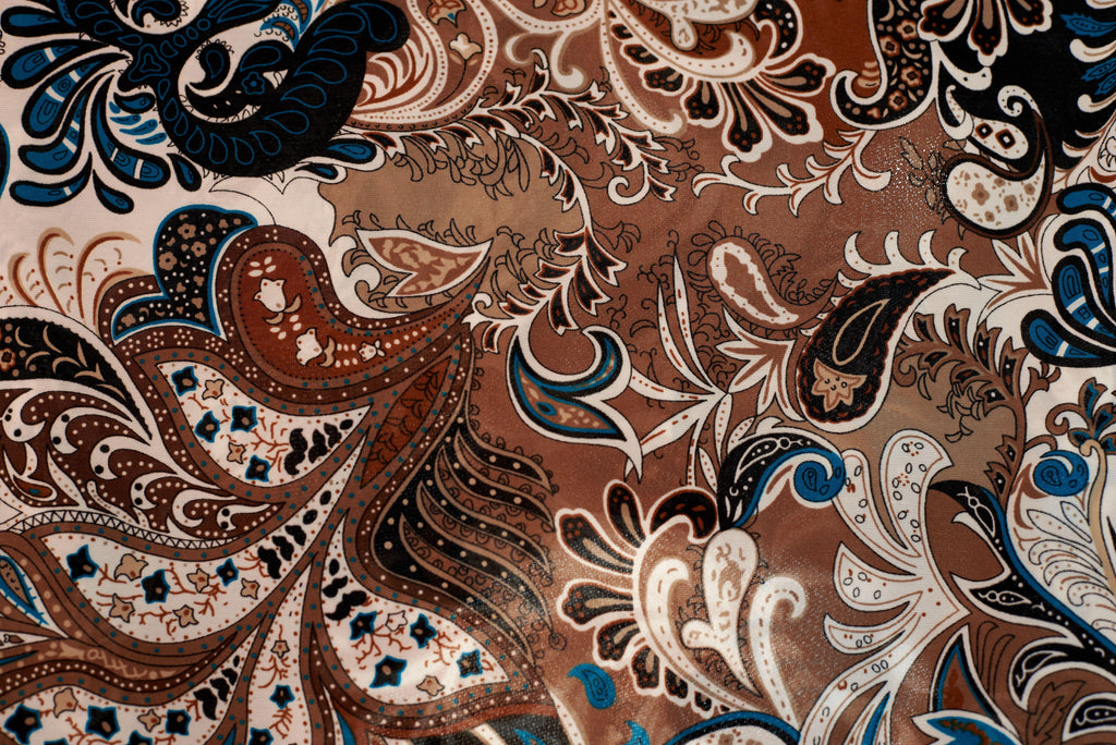 Paisley Tapestry, peel and stick wallpaper, flowing paisley shapes and intricate botanical details create a rich