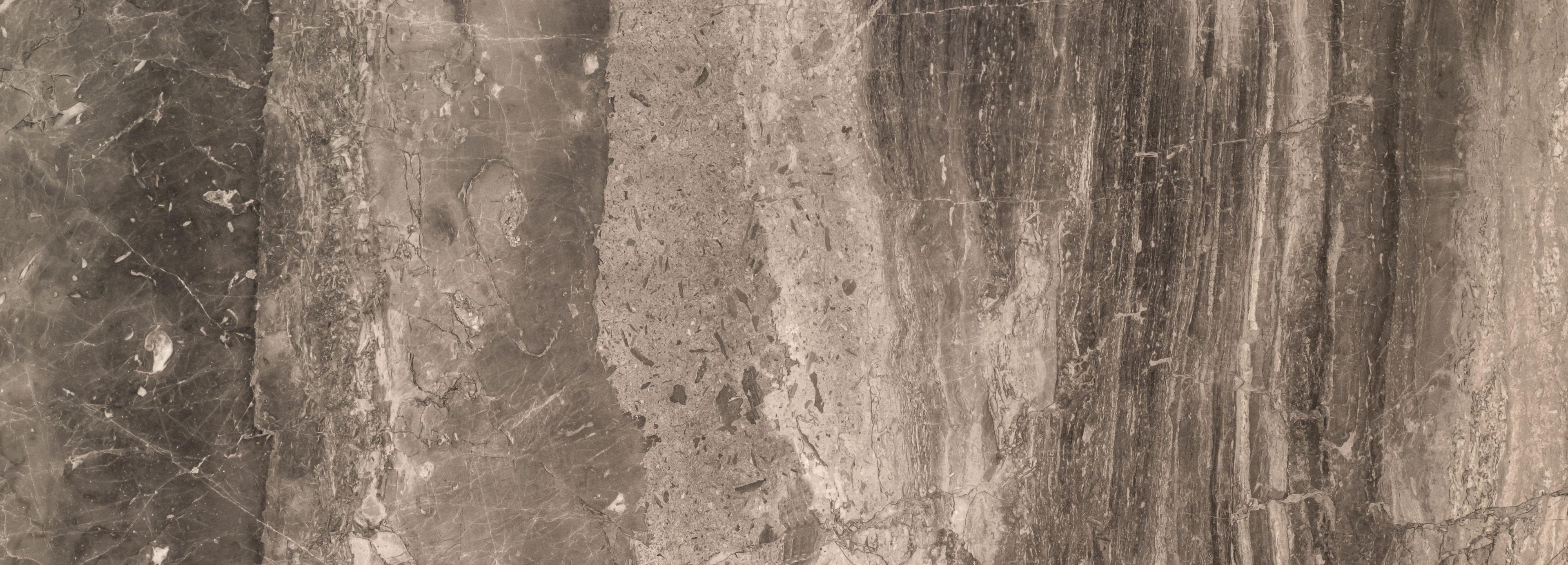 Smoked Marble wallpaper with charcoal and bronze veining