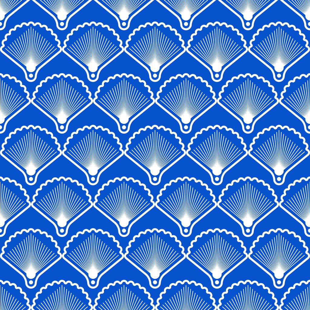 Royal Fans, peel and stick wallpaper