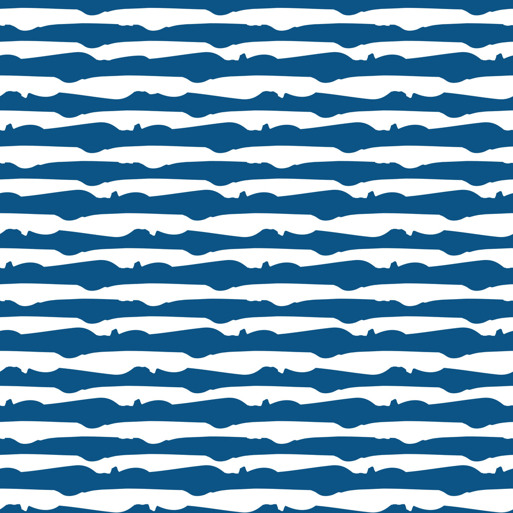 Ocean Bands, peel and stick wallpaper, bold abstract wallpaper featuring flowing horizontal brushstroke stripes