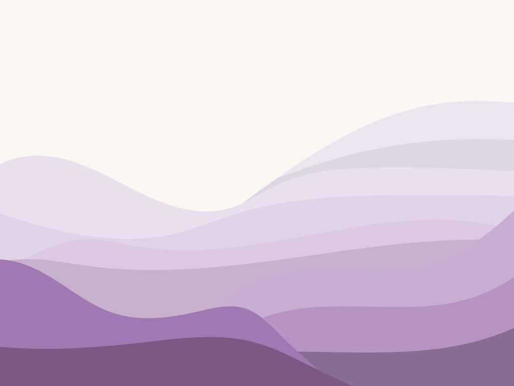 Lavender Drift, wallpaper mural, soft lavender layers drift across a quiet horizon, creating a soothing abstract landscape
