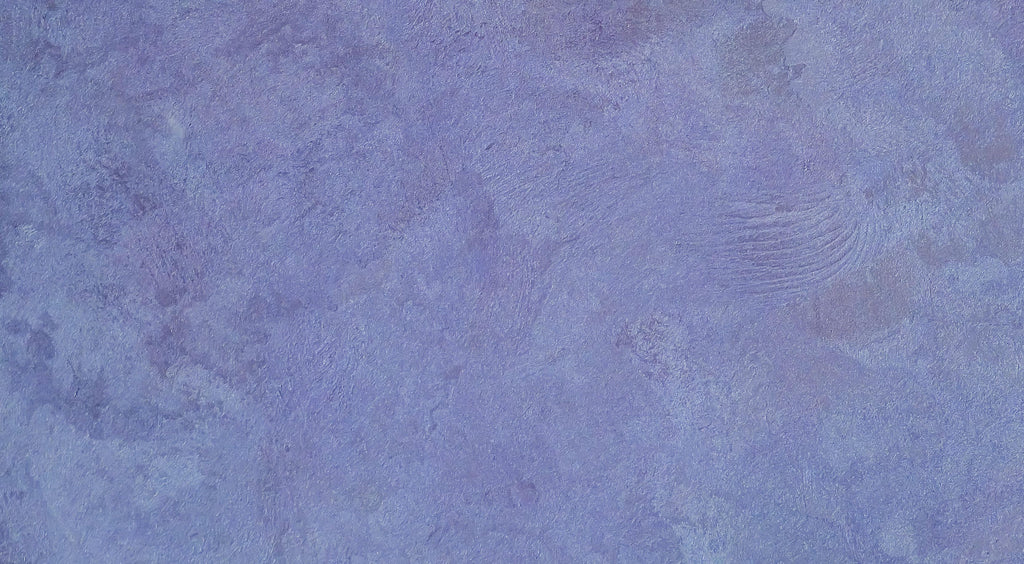 Periwinkle Wash wallpaper in dusky blue plaster