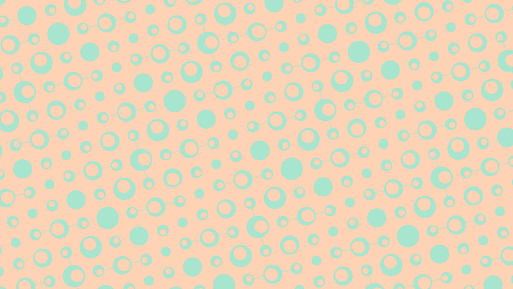 Atomic Dots, peel and stick wallpaper, playful circular motifs connected by fine lines create a retro inspired pattern