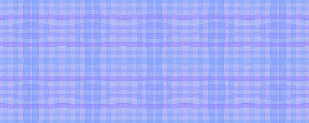 Periwinkle Check, peel and stick wallpaper, soft periwinkle and lavender tones form a gentle checkered pattern