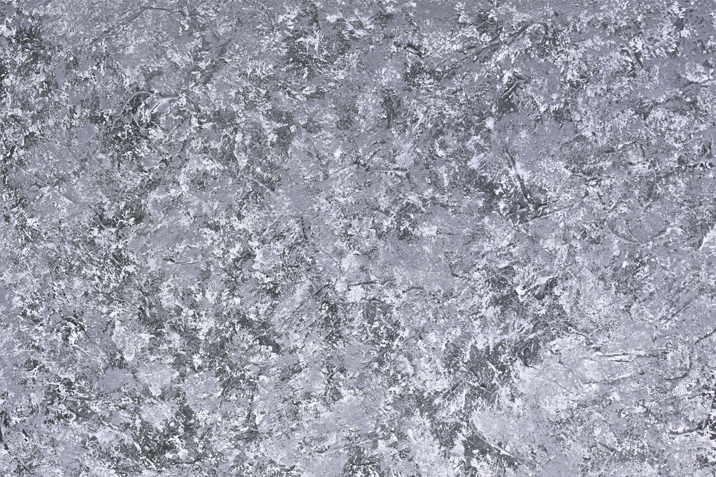 Silver Frost wallpaper with crystalline silver texture
