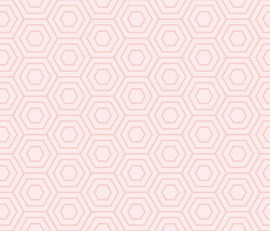 Blush Hexagons, peel and stick wallpaper, soft hexagonal outlines repeat in a gentle geometric pattern, creating a clean