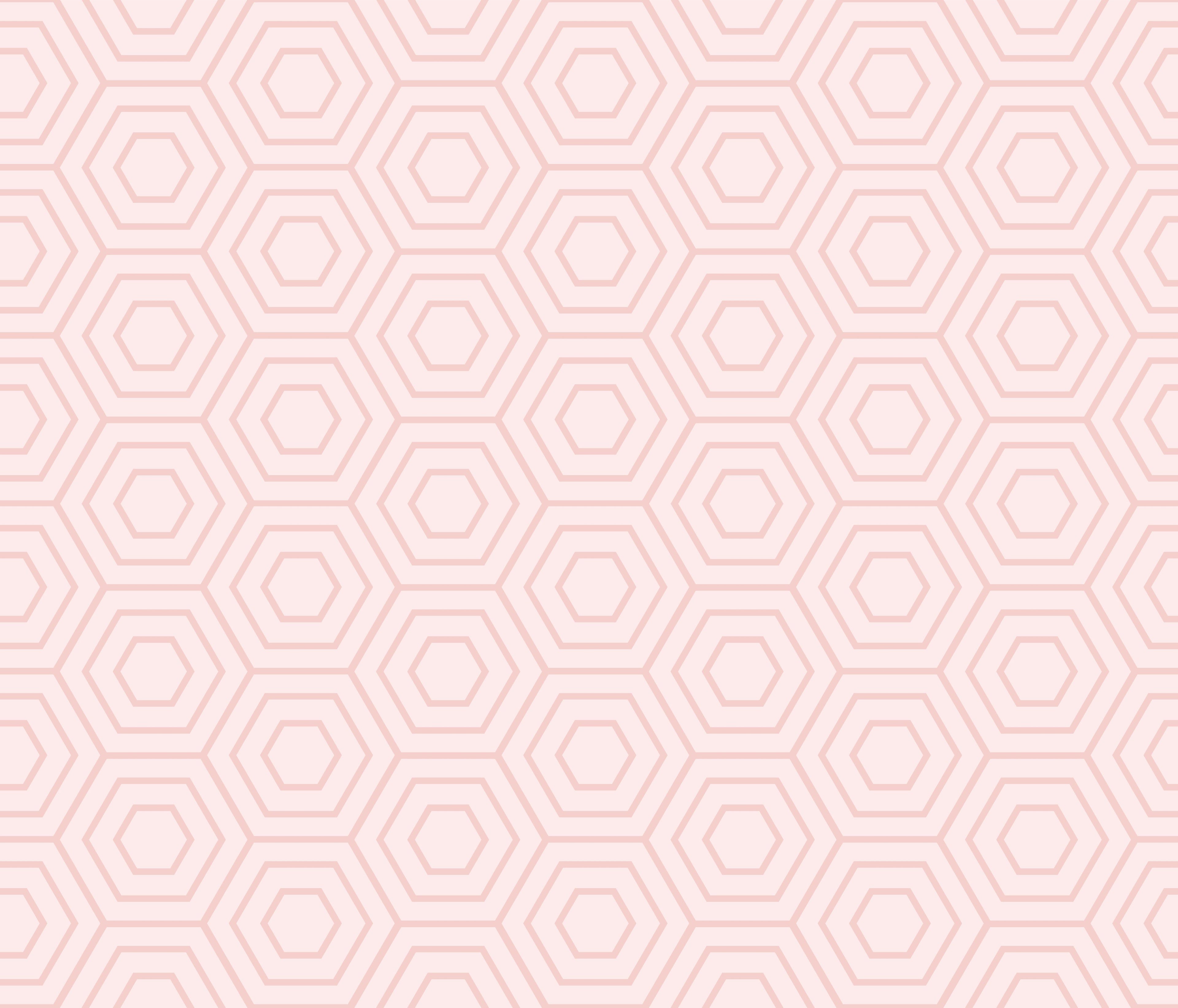 Blush Hexagons