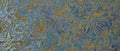 Gilded Rose wallpaper with gold and teal metallic roses