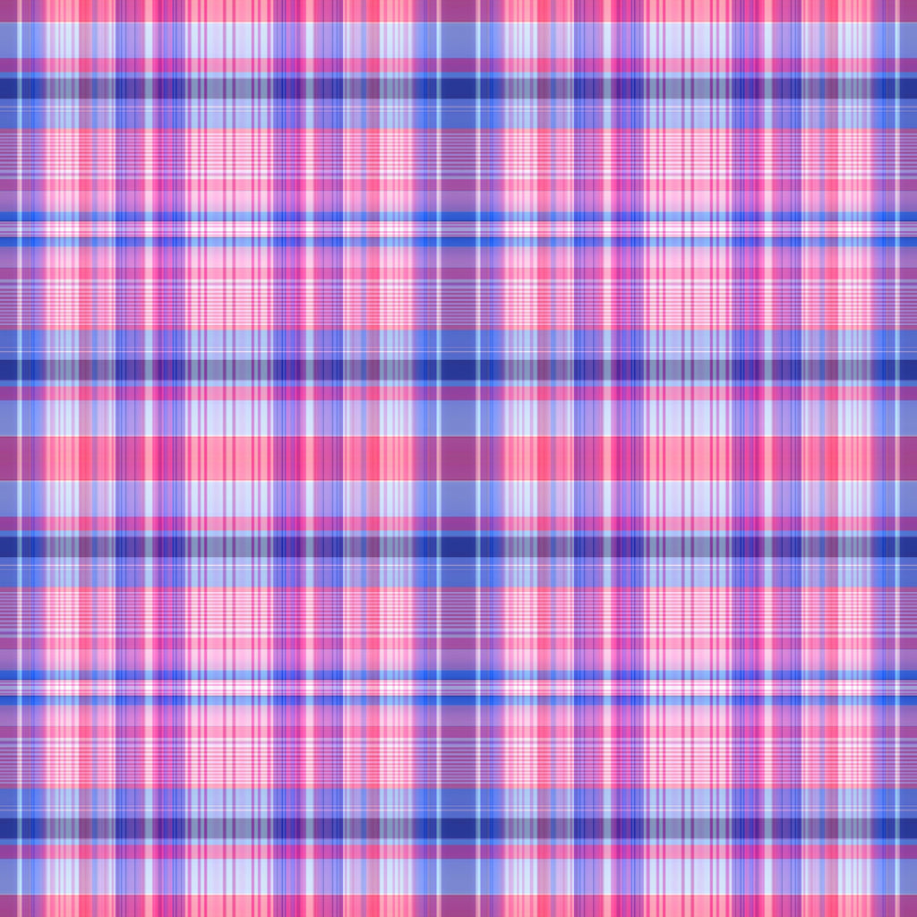 Rosy Plaid, peel and stick wallpaper, cheerful plaid wallpaper featuring rosy pink tones blended with cool blue