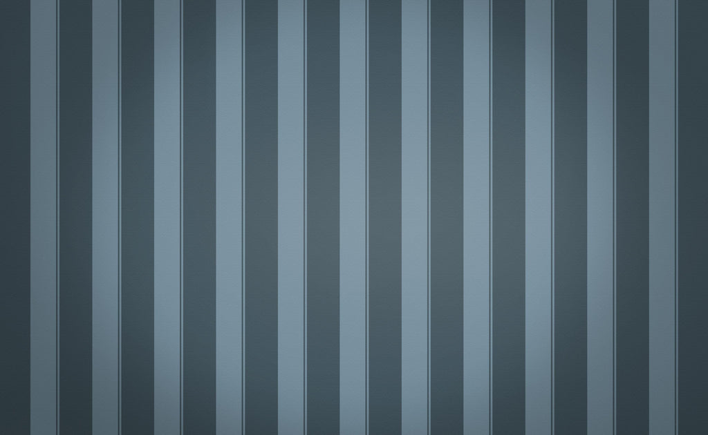 Teal Stripe wallpaper in deep teal and blue