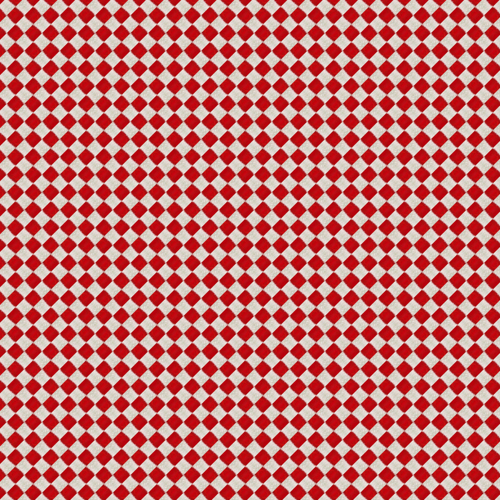 Ruby Gingham, peel and stick wallpaper, bold checkered pattern brings playful charm and nostalgic warmth to your space