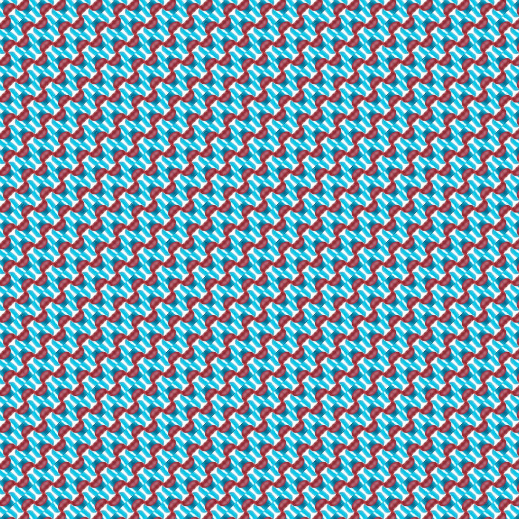 Turquoise Links, peel and stick wallpaper, interwoven chains glide across a bright geometric grid, blending playful motion