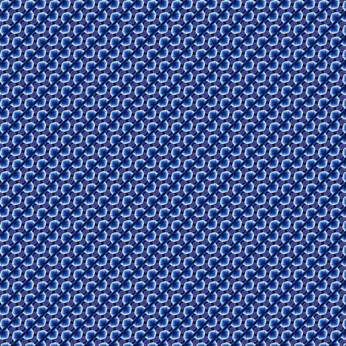 Cobalt Petals, peel and stick wallpaper, interlocking petal shapes create a mesmerizing, almost sculptural pattern