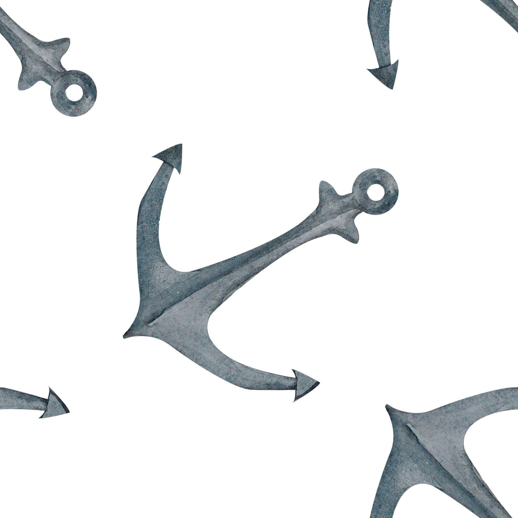 Anchor Drift, peel and stick wallpaper, watercolor anchor wallpaper