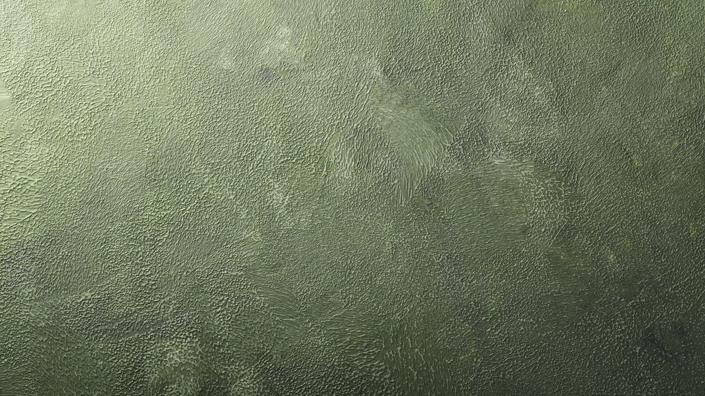 Olive Leather wallpaper in muted olive green