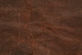 Cognac Leather wallpaper in warm brown grained leather