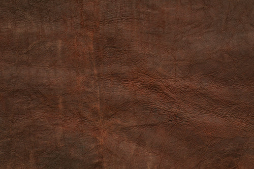 Cognac Leather wallpaper in warm brown grained leather