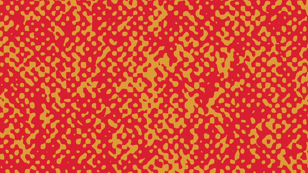 Confetti Speckle wallpaper with yellow dots on red