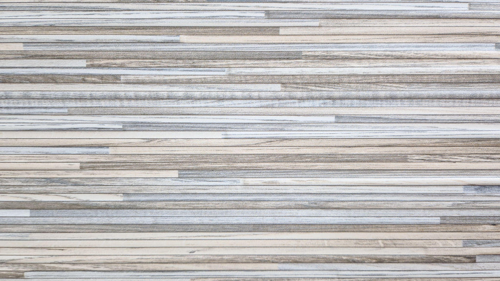 Timber Lines, peel and stick wallpaper, horizontal wood textures blend in layered tones, creating a natural plank