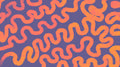 Squiggle Pop wallpaper with coral squiggles on purple