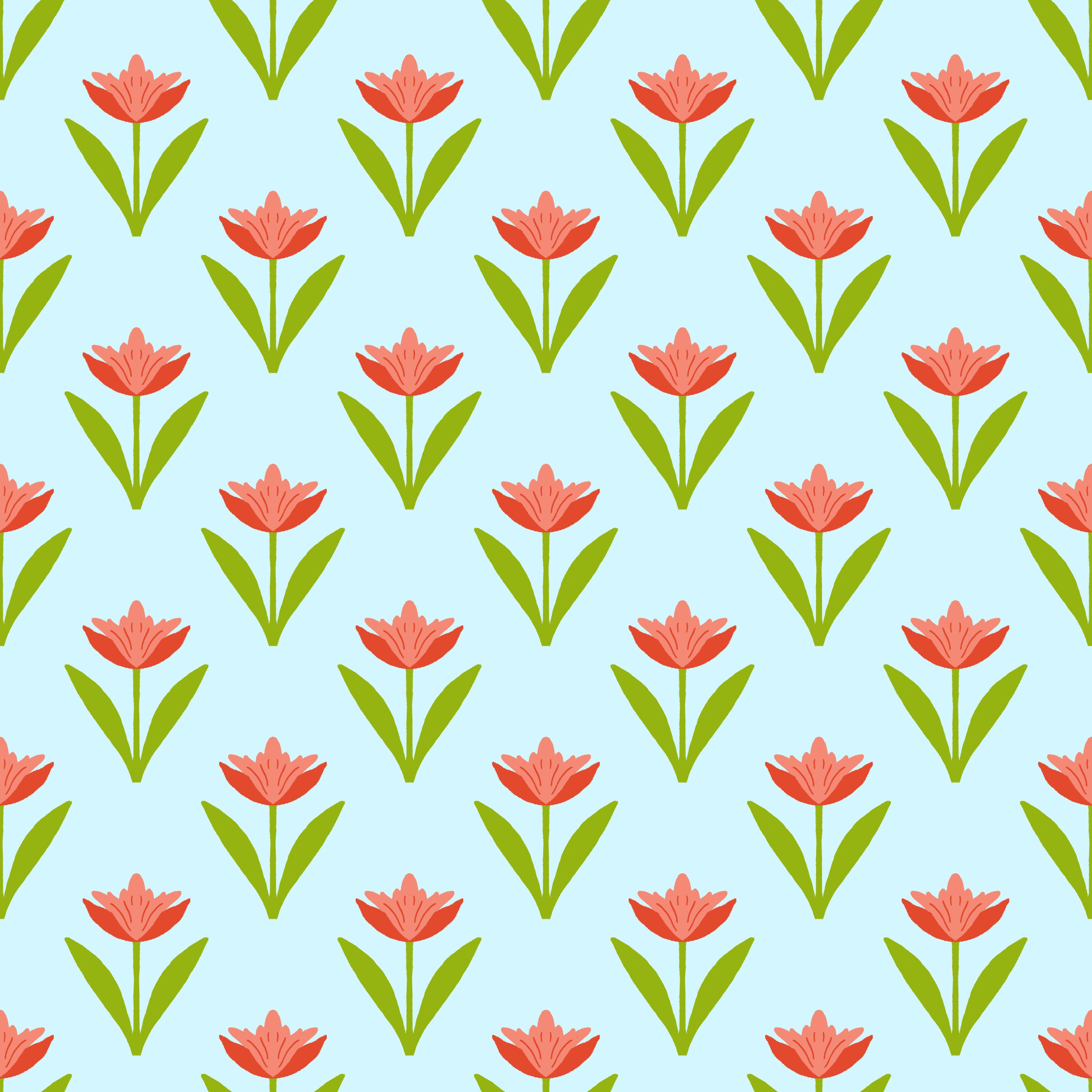 Coral Tulips