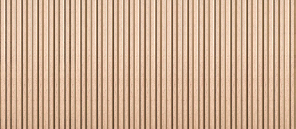 Timber Batten wallpaper with natural oak vertical slats