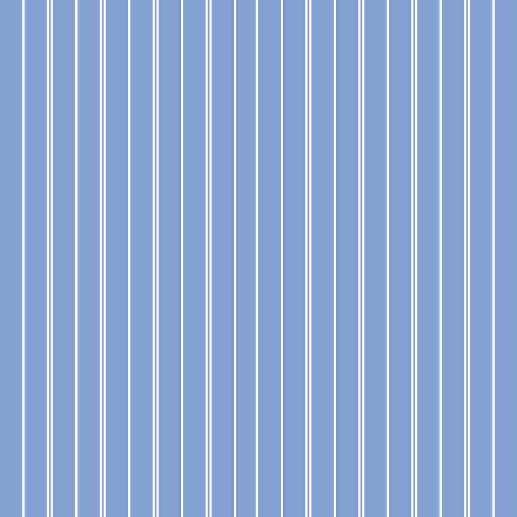Sky Pinstripe, peel and stick wallpaper, slim vertical lines create a refined and airy visual effect, bringing balance