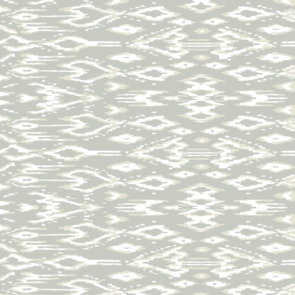 Desert Ikat, peel and stick wallpaper, inspired by traditional textile patterns, this wallpaper features soft ikat motifs