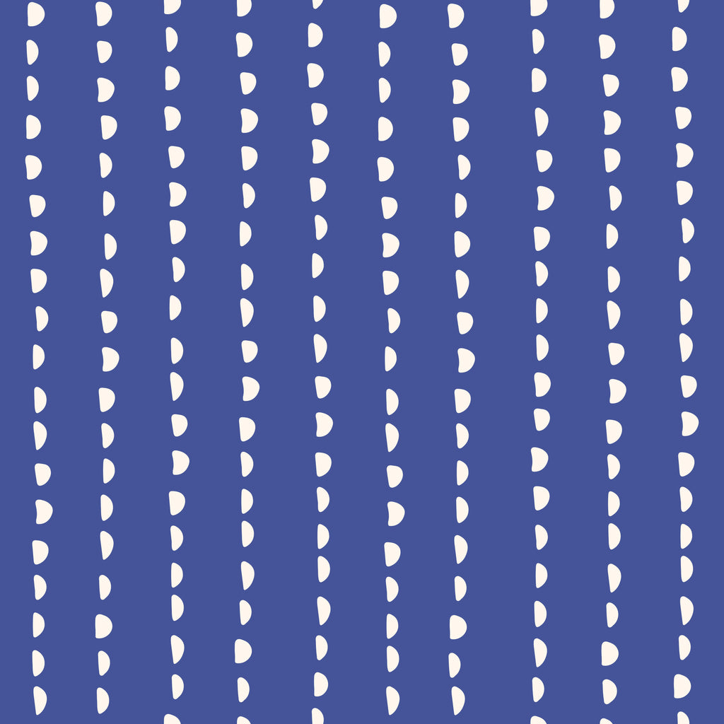 Midnight Columns, peel and stick wallpaper, modern wallpaper featuring neat columns of soft cream shapes set against