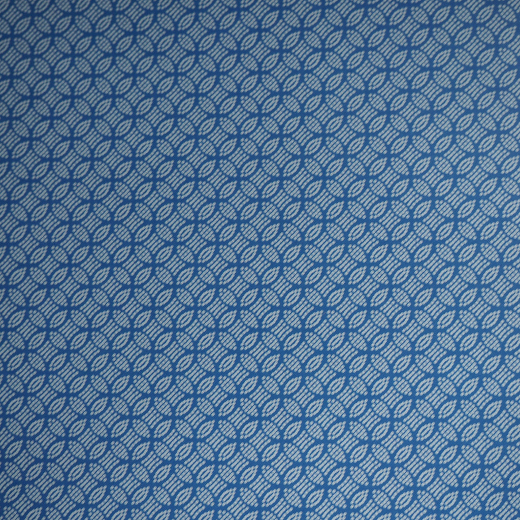 Indigo Ovals, peel and stick wallpaper, small repeating oval motifs create a textured geometric wallpaper with a timeless