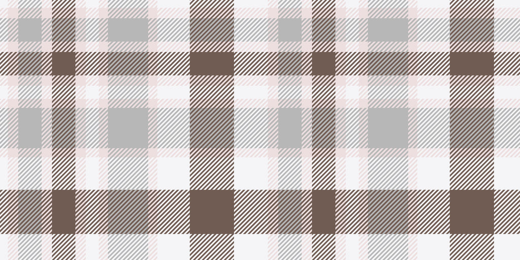 Cocoa Check, peel and stick wallpaper, classic checkered blocks in soft neutrals and warm earthy tones