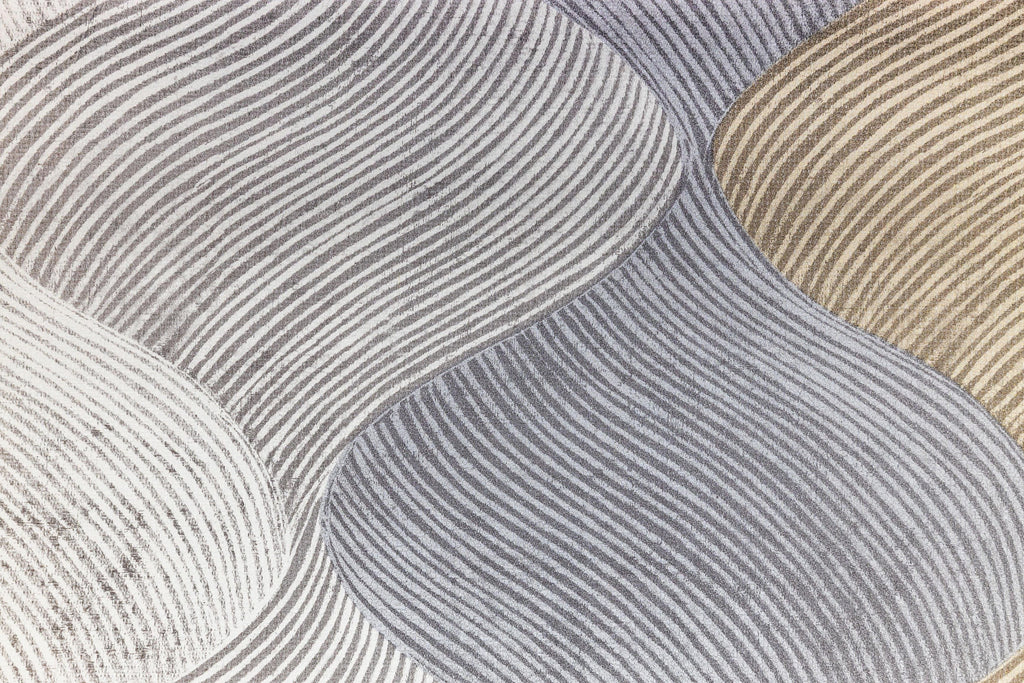 Silver Contour, peel and stick wallpaper