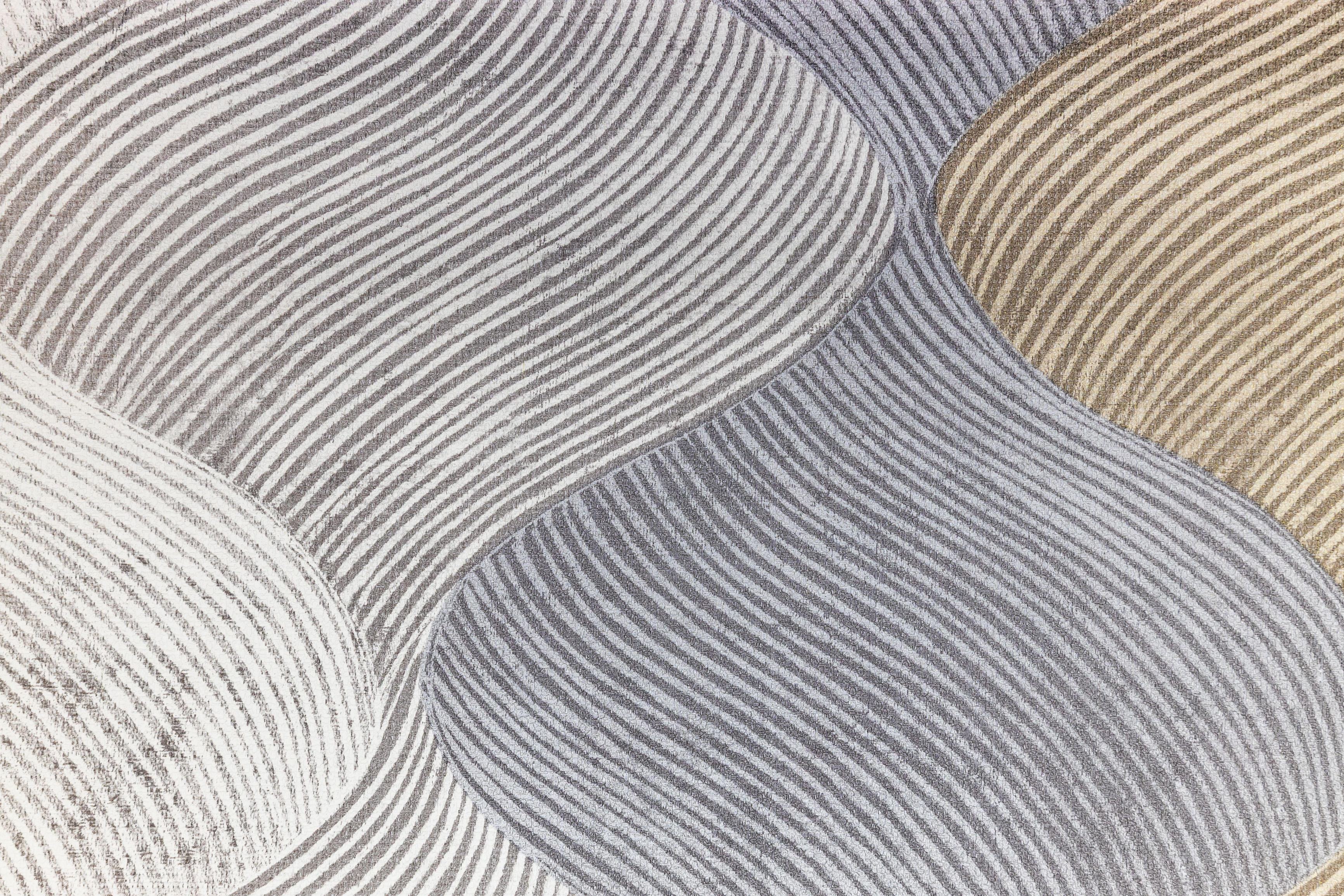 Silver Contour Wallpaper