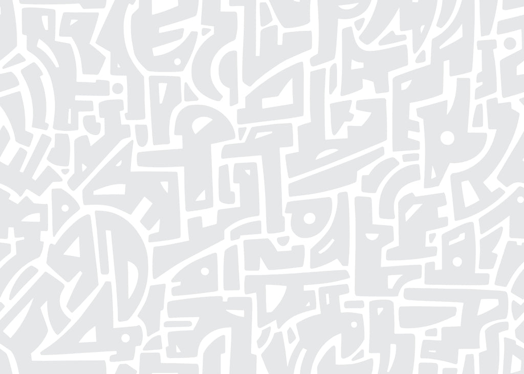Urban Scribbles, peel and stick wallpaper, playful abstract linework forms a modern graffiti inspired pattern
