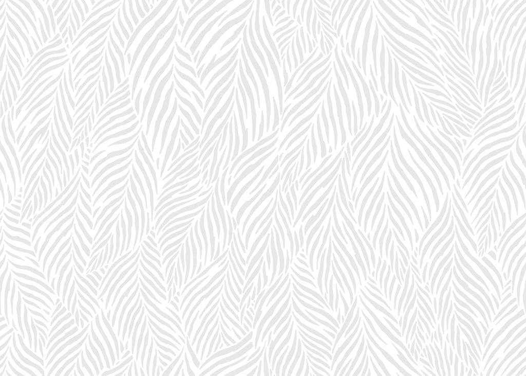 Feather Whisper, peel and stick wallpaper, soft feather-like patterns flow across a gentle neutral background