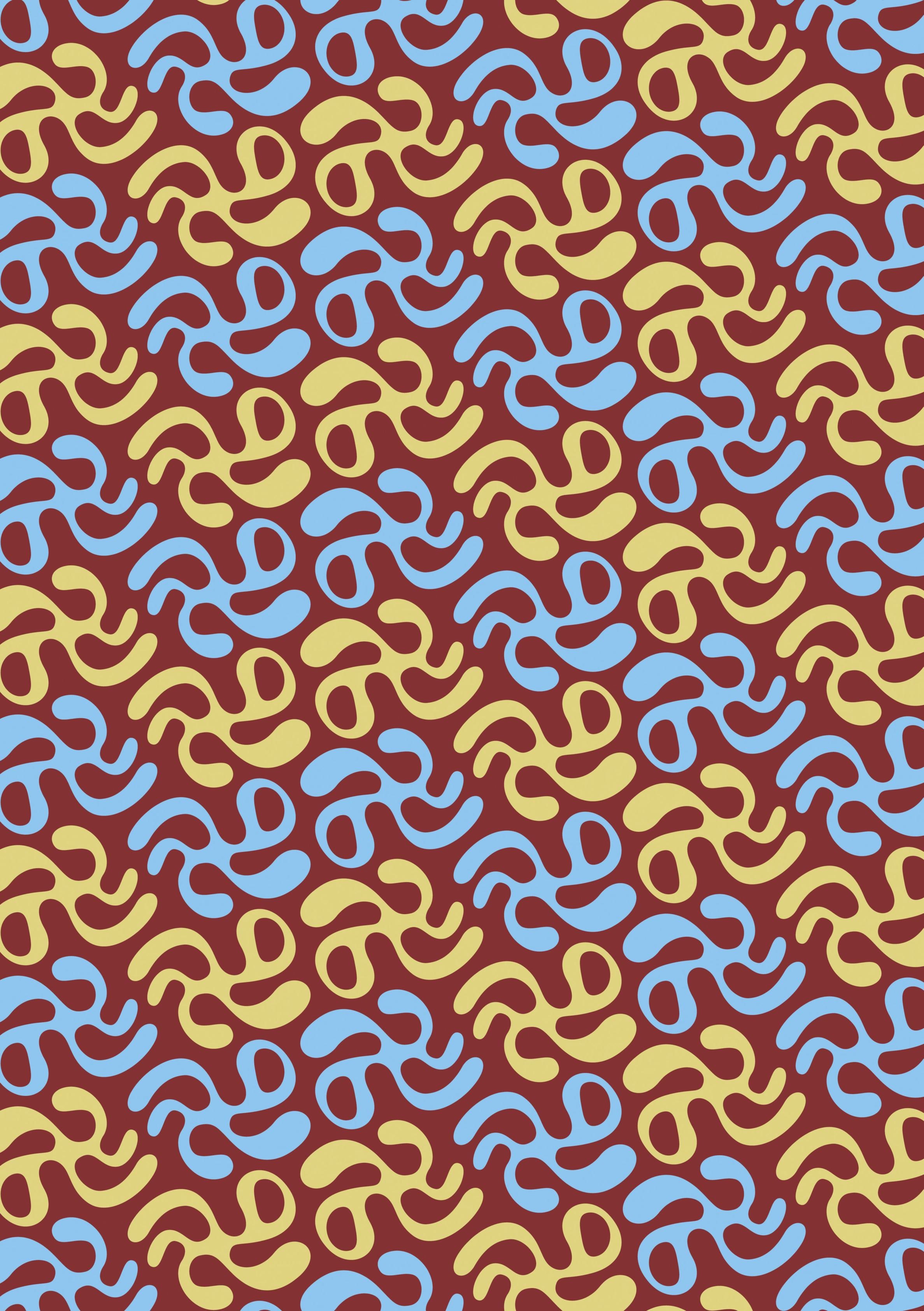 Chain Link wallpaper with interlocking chains in brown and gold