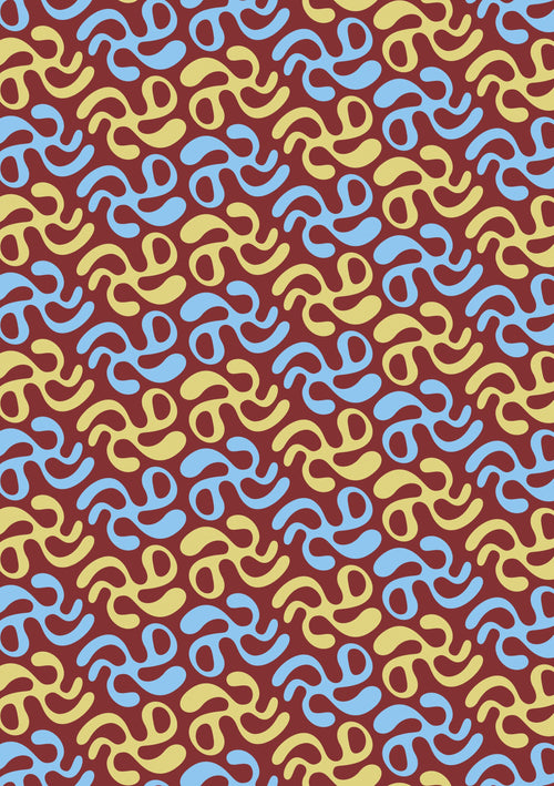 Chain Link wallpaper with interlocking chains in brown and gold
