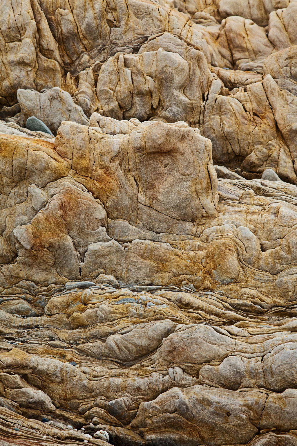 Weathered Stone, peel and stick wallpaper, naturally sculpted rock textures and layered mineral tones create a powerful