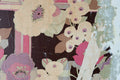 Faded Poppy wallpaper with vintage poppy collage