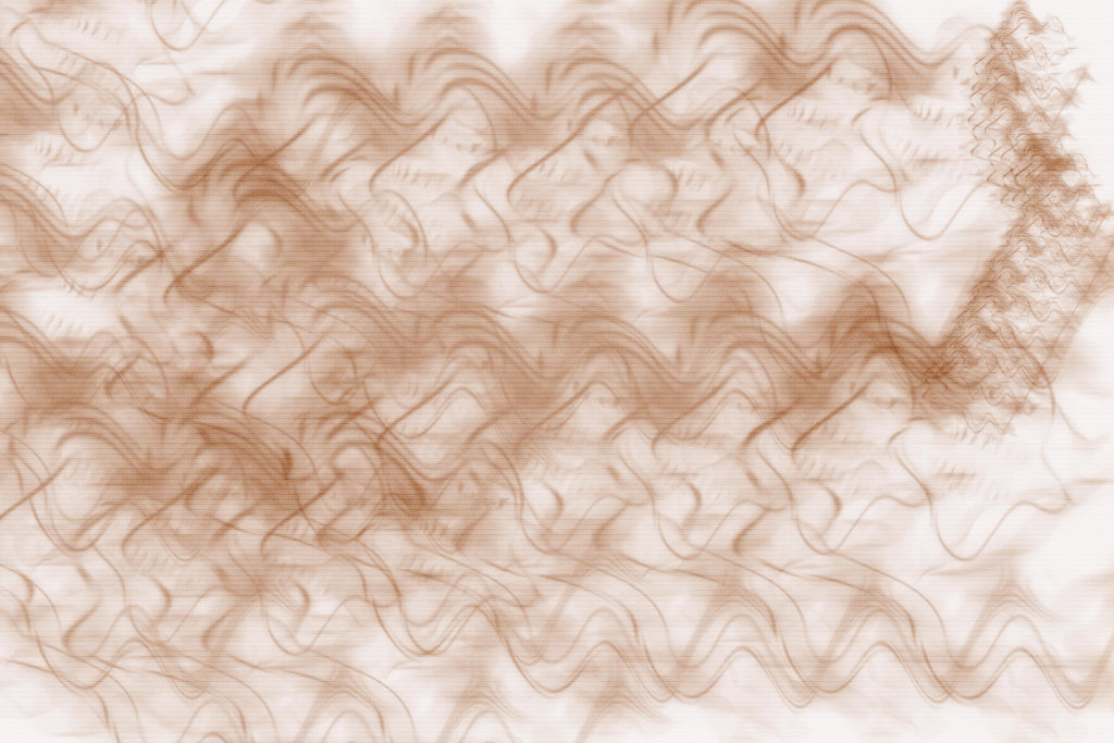Copper Flow, peel and stick wallpaper, graceful, wave-like lines sweep across a soft background, creating a sense