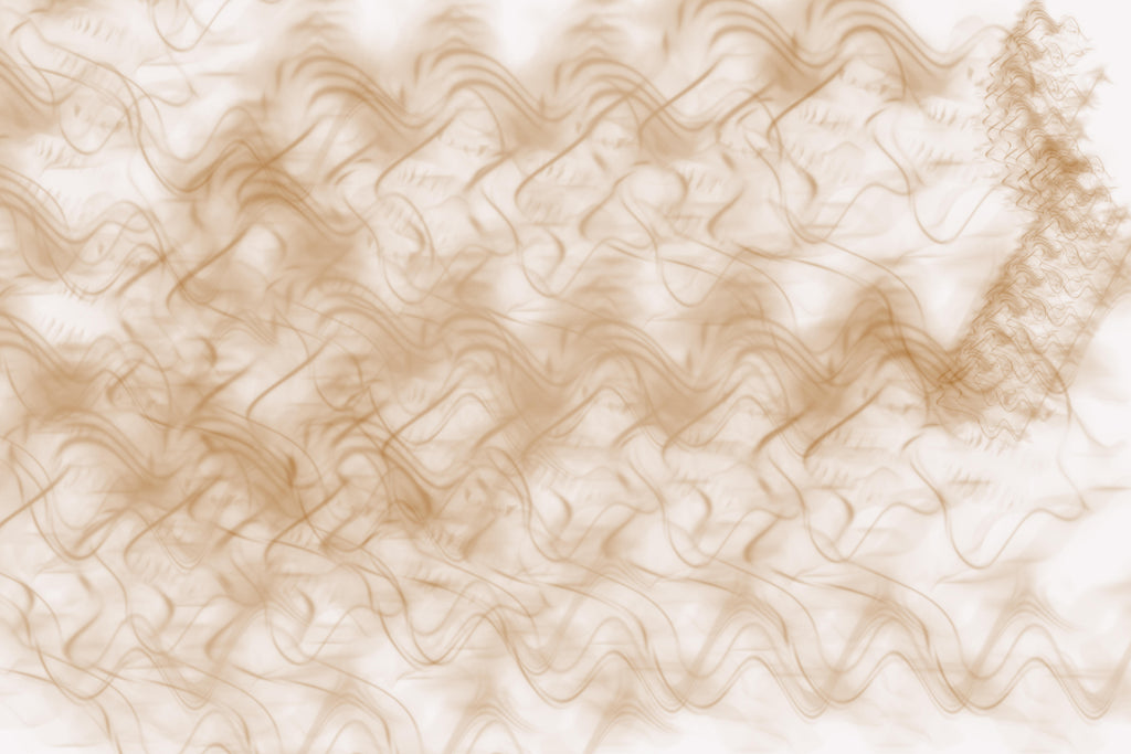 Amber Currents, peel and stick wallpaper, soft flowing lines drift across a warm neutral background, forming an organic