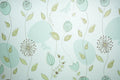 Mint Dandelion wallpaper with dandelions on mint green