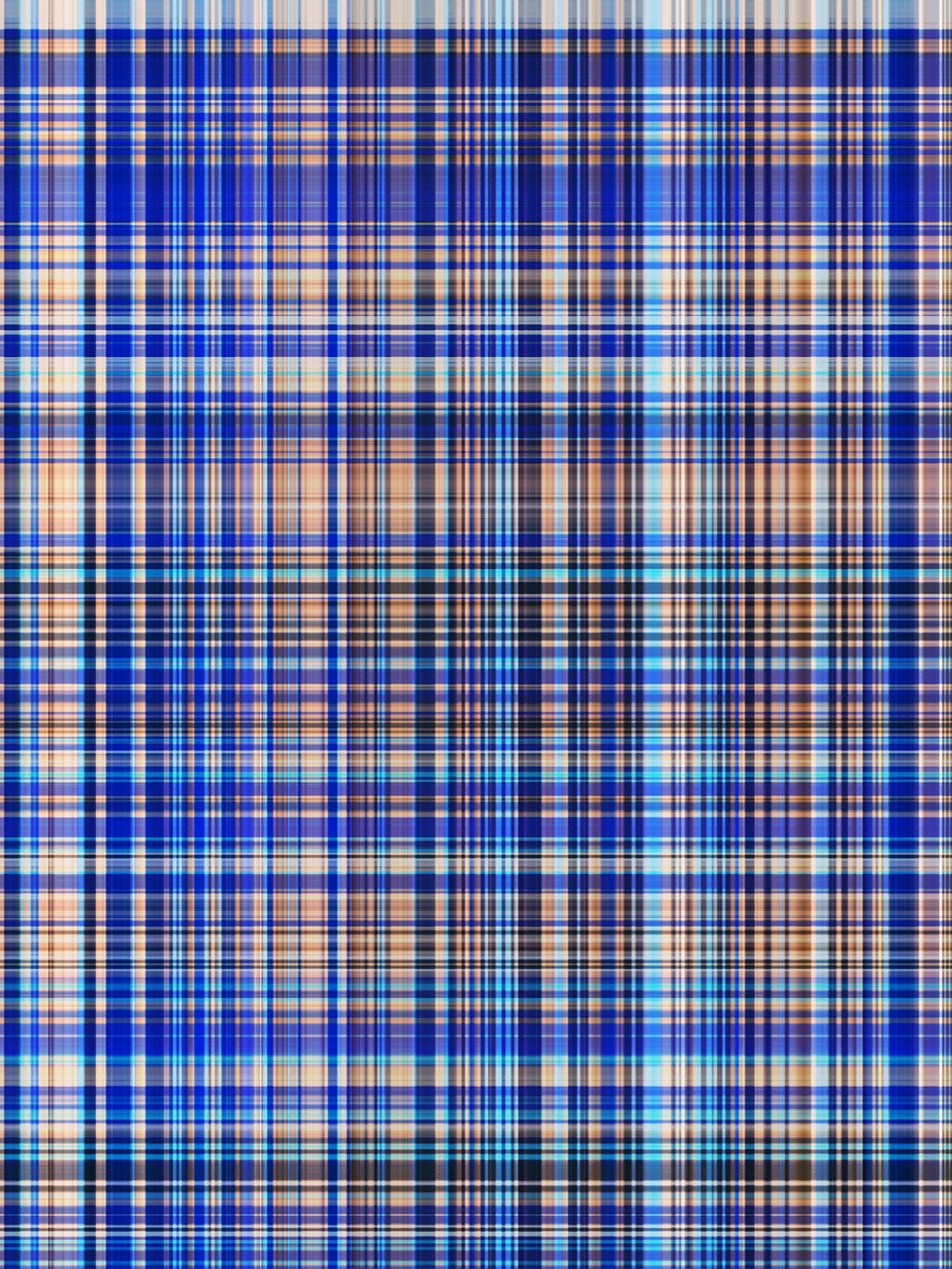 Highland Plaid wallpaper in blue and tan tartan