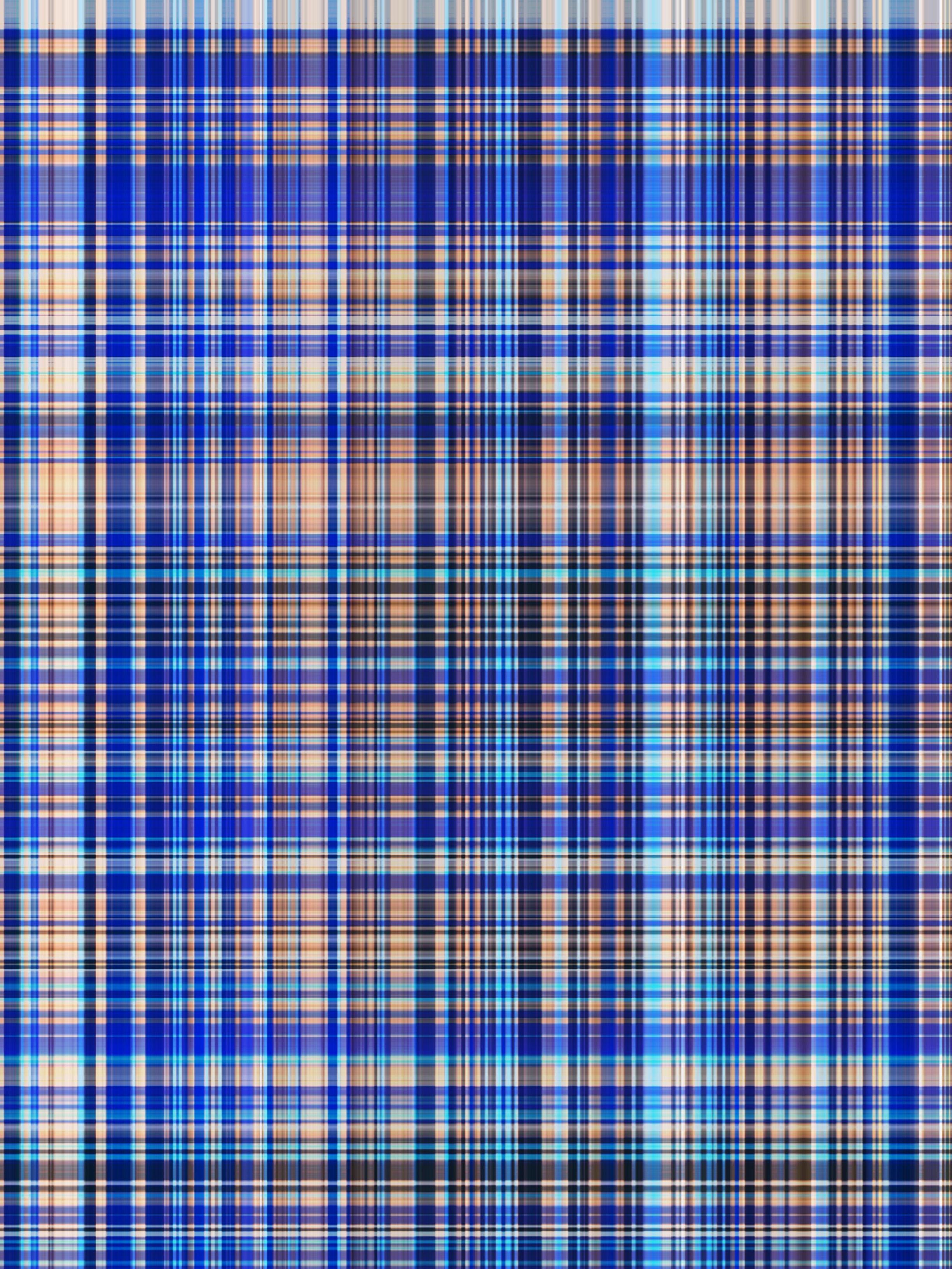 Highland Plaid wallpaper in blue and tan tartan