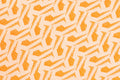 Amber Puzzle wallpaper with orange interlocking shapes
