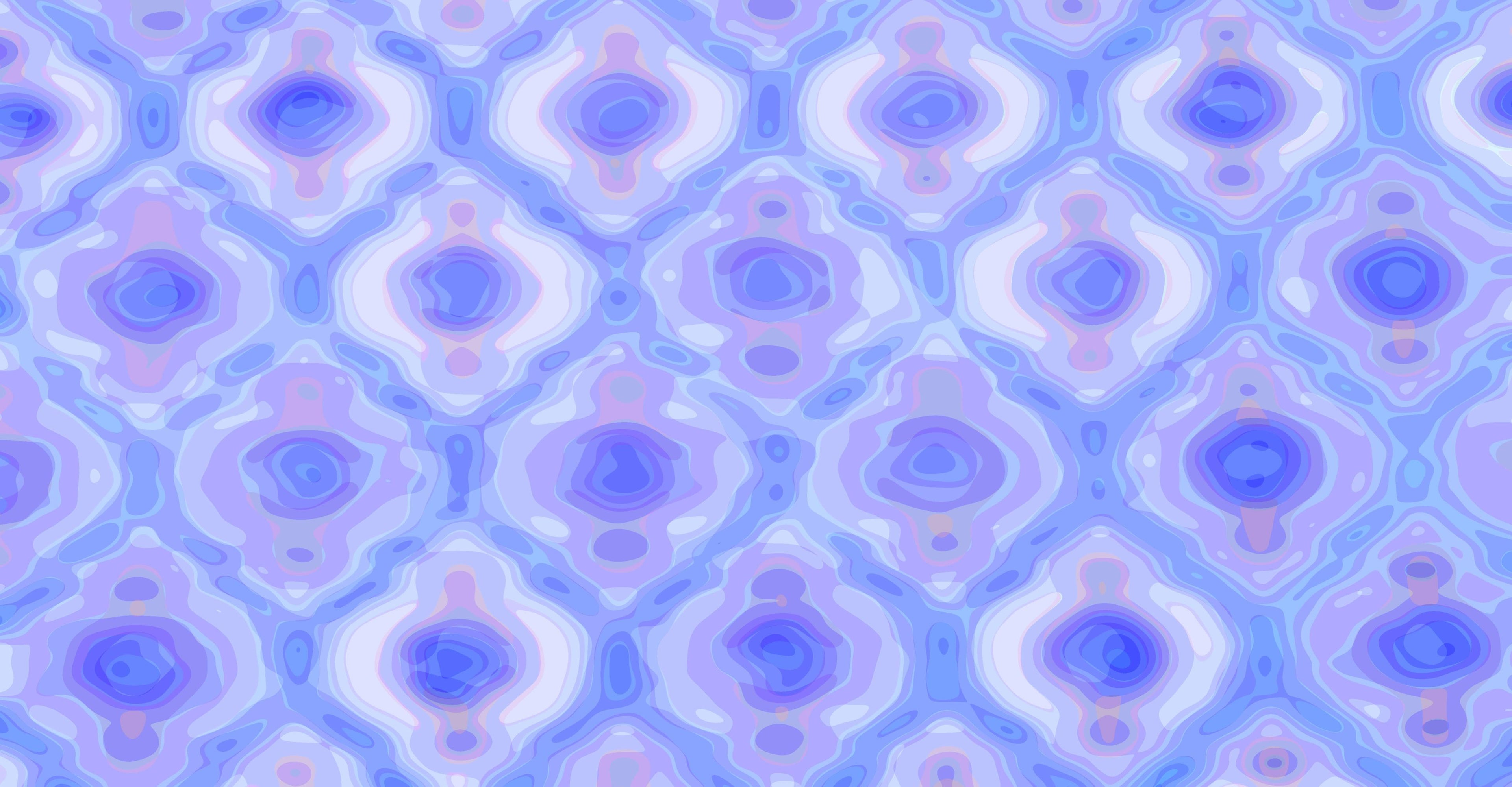 Periwinkle Ogee wallpaper with soft blue ogee pattern
