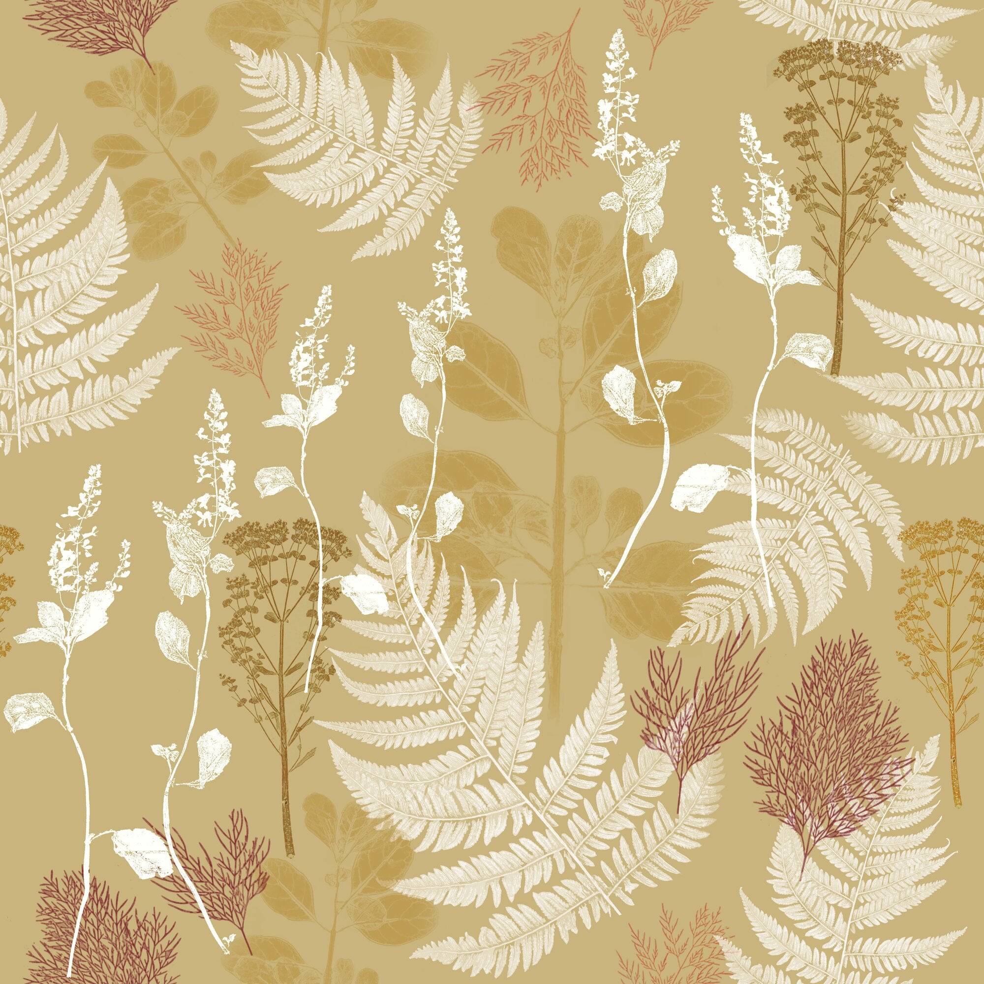 Garden Fern Wallpaper – Latte