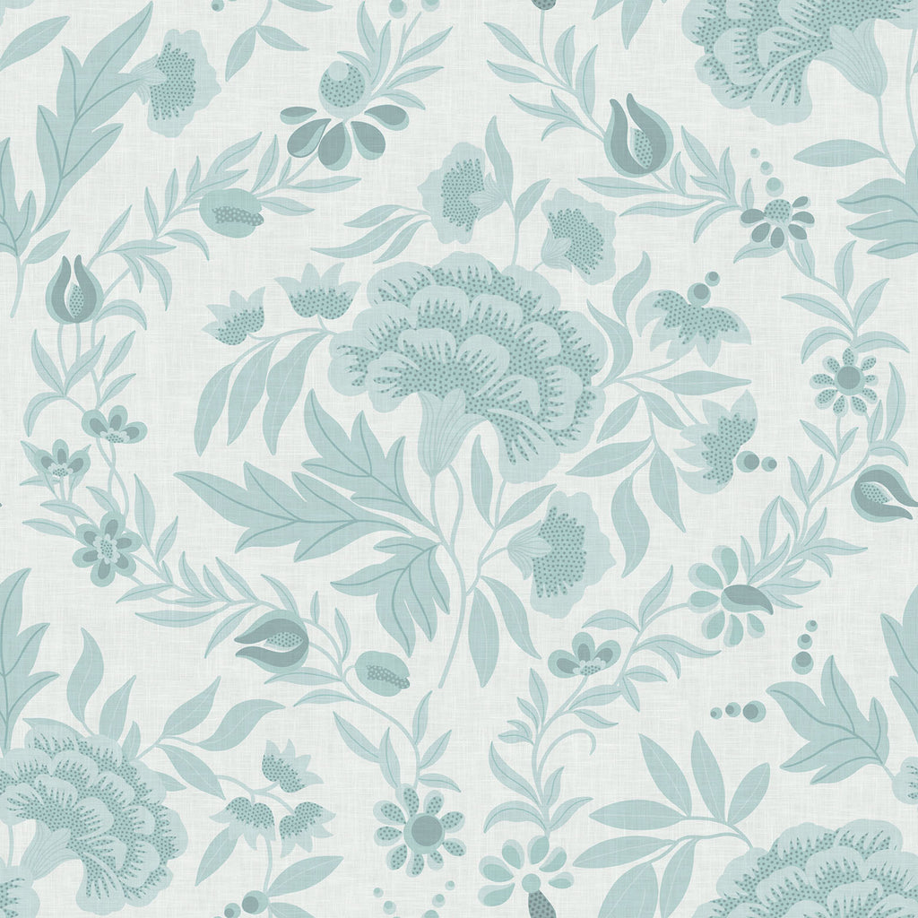 Georgian Floral by Sarah Thorpe — Palest Blue